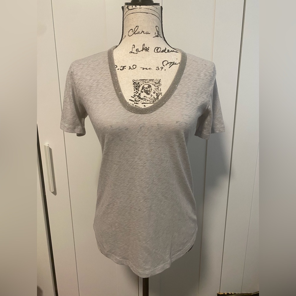 J.Crew Women's Gray top -Sz XS